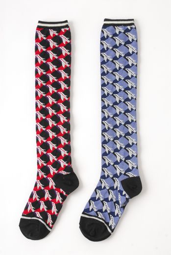 AW09/10 JAGGED JET MID HEIGHT SOCKS