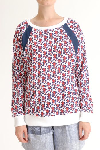 SS12 MINI MEAN ROSES RACING RAGLAN TOP - RED
