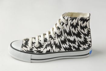 SS12 HIGH CUT FLASH TRAINERS - BLACK