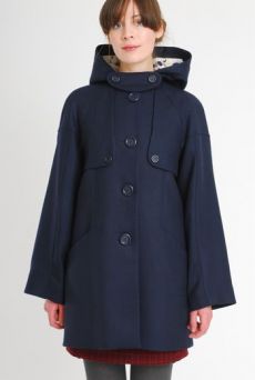 AW10/11 WOOL TWILL FUNDAMENTAL DUFFLE - NAVY