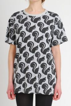 AW10/11 SQUIRREL TEE - GREY