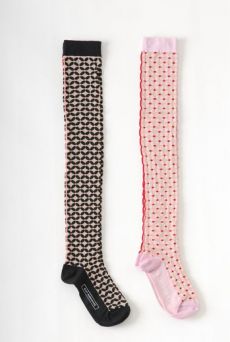 SS11 FLOWER KNEE HIGH SOCKS