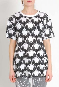 AW1112 BATMOSPHERE PRINT UNISEX T-SHIRT - BLACK