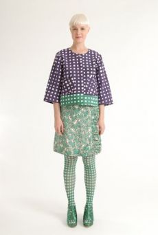 SS12 LAZY GRID LAZY JACKET - PURPLE - Other Image