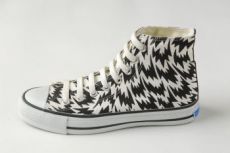 SS12 HIGH CUT FLASH TRAINERS - BLACK