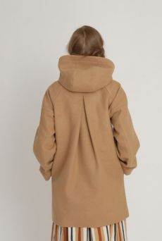 AW1213 WOOL MELTON FUNDAMENTAL DUFFEL COAT - GREEN - Other Image