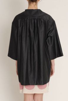 SS13 BLACK PAINTERS COAT - Other Image