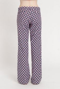 SS14 LIGHT ON LATTICE SEMI FLARE TROUSERS - Other Image